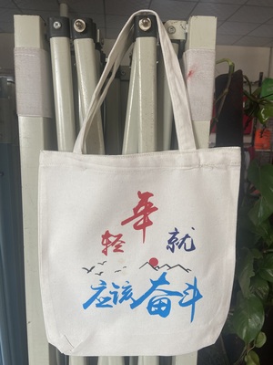 年轻就应该奋斗 个性定制手提帆布袋
